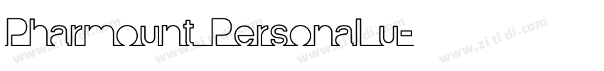 Pharmount Personal u字体转换